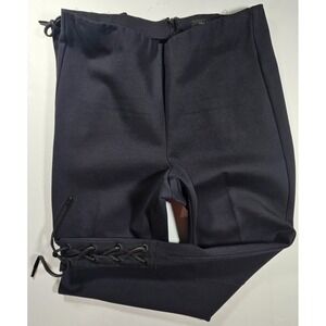 RAG AND BONE SIMONE Pants Women's Navy Blue Lace Up Ankle